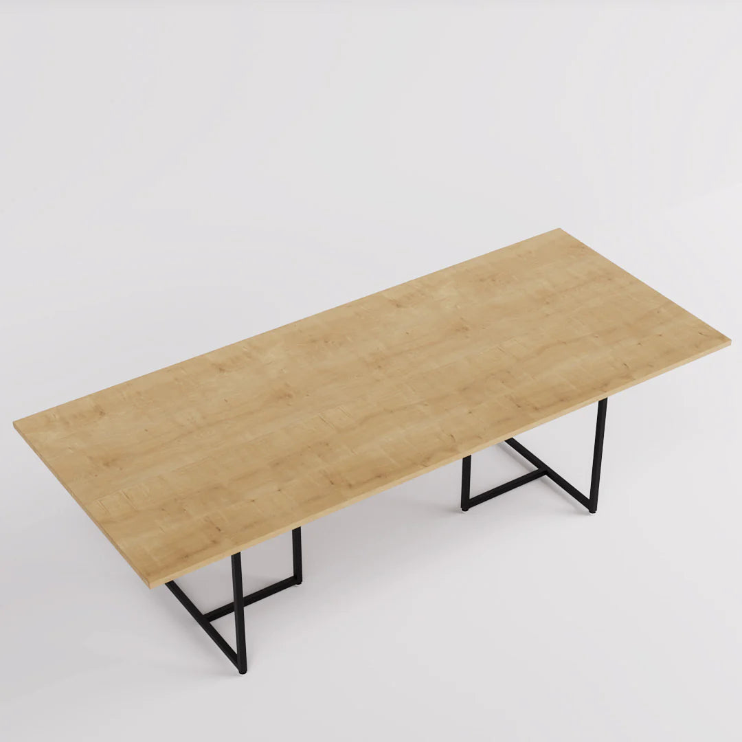 Nesting Table - Display Table — Modern Oak & Metal Retail Fixture