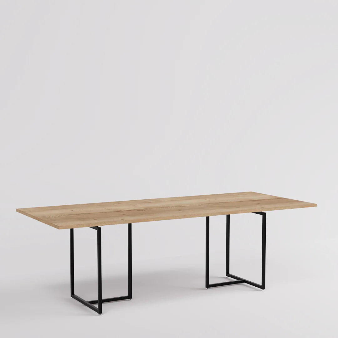 Nesting Table - Display Table — Modern Oak & Metal Retail Fixture