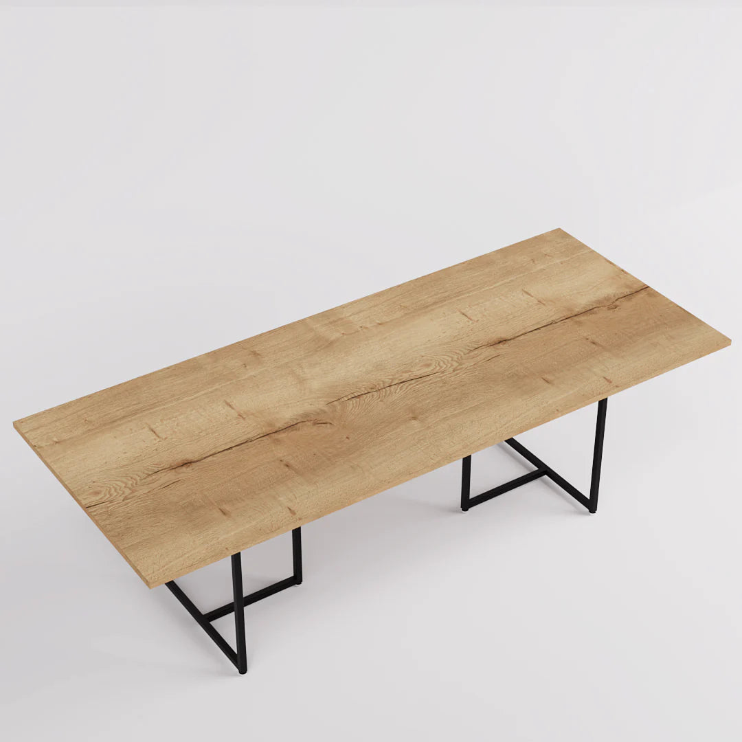 Nesting Table - Display Table — Modern Oak & Metal Retail Fixture