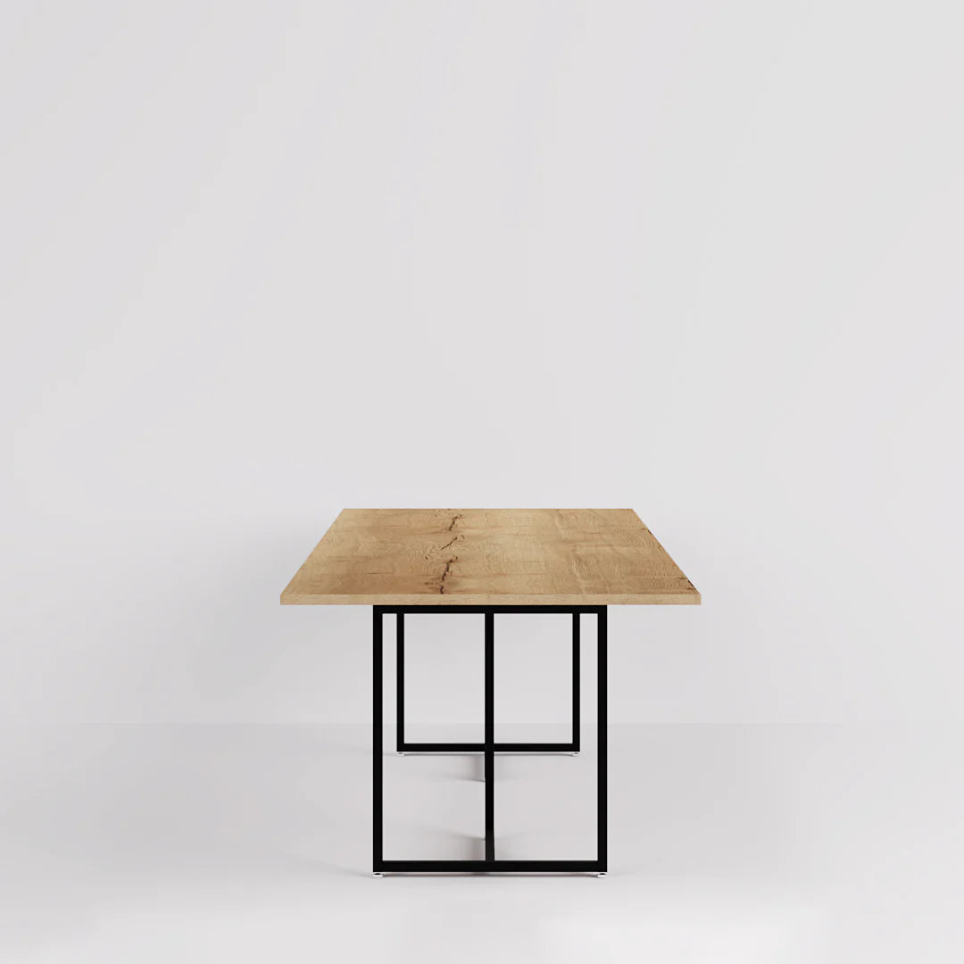 Nesting Table - Display Table — Modern Oak & Metal Retail Fixture