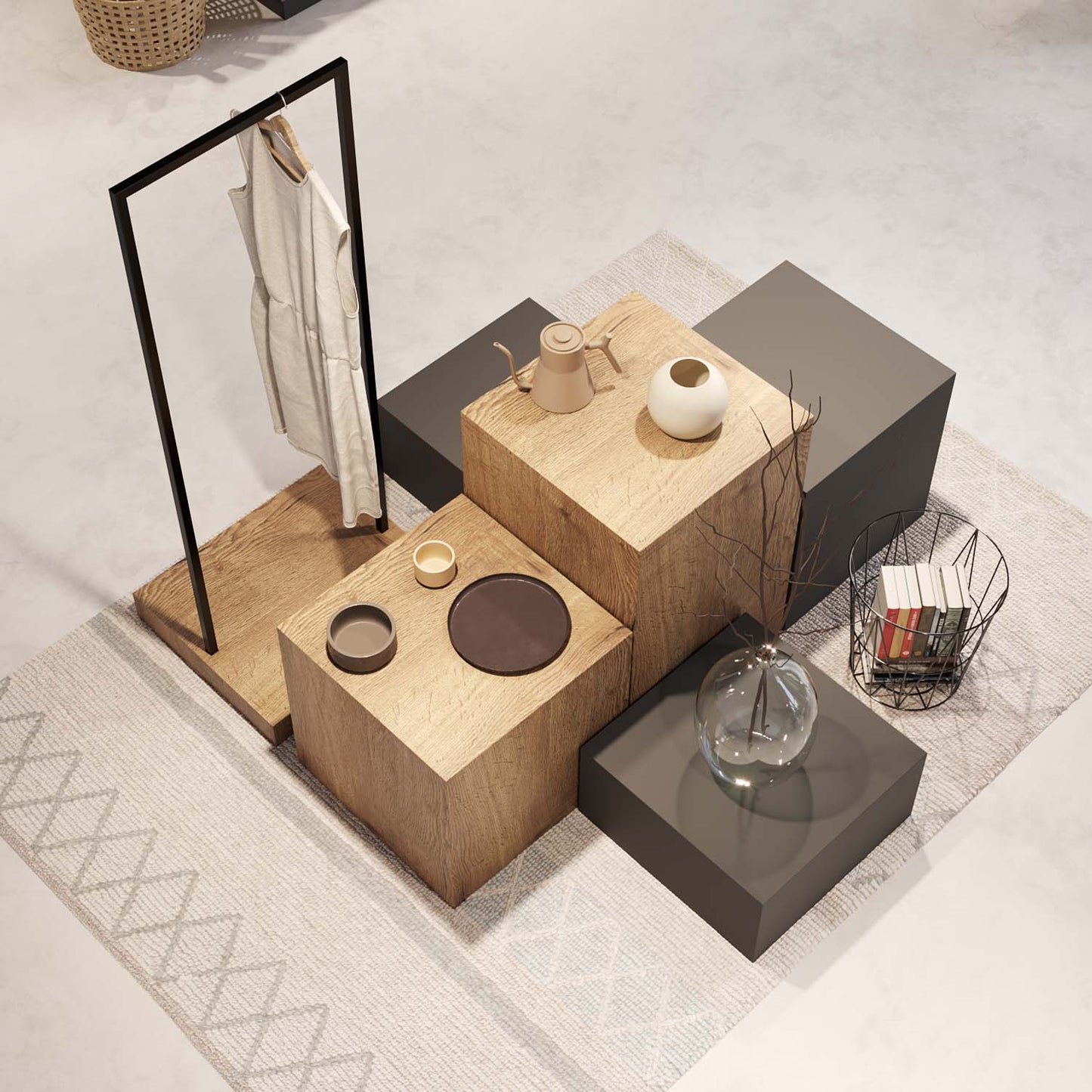 Pedestal Display Stand —  Retail Display TYPE 2