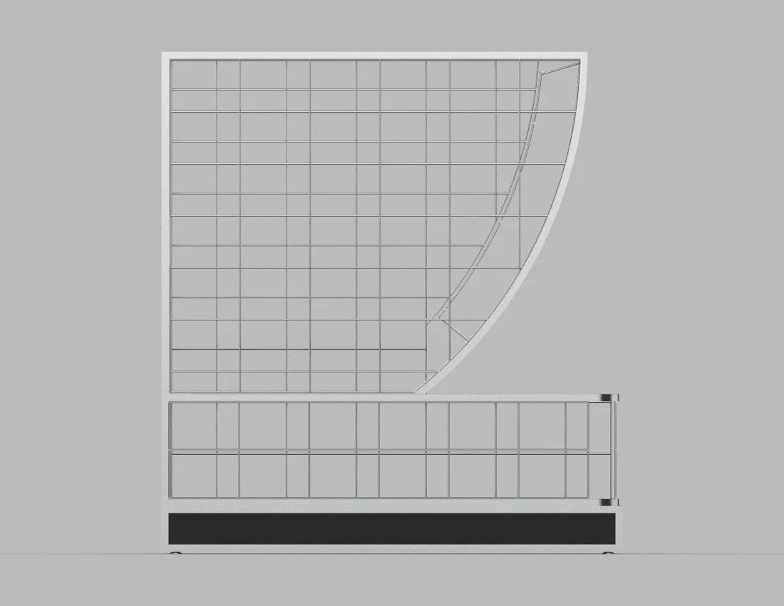 Wire Pillow Display Rack — Modern Black Retail Bin