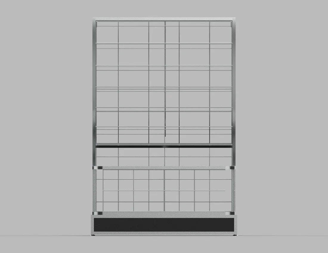 Wire Pillow Display Rack — Modern Black Retail Bin