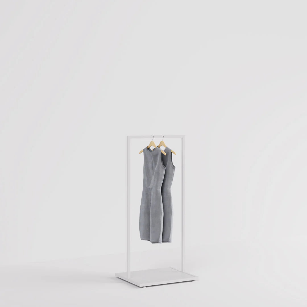 Luxe Freestanding Garment Rack 5ft — Modern Minimalist Clothing Display