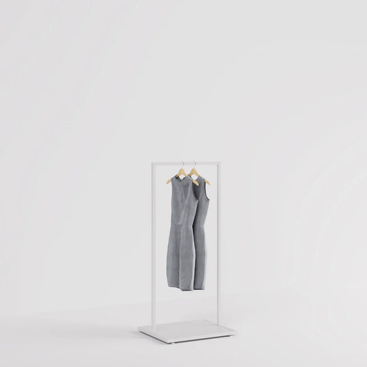 Luxe Freestanding Garment Rack 5ft — Modern Minimalist Clothing Display