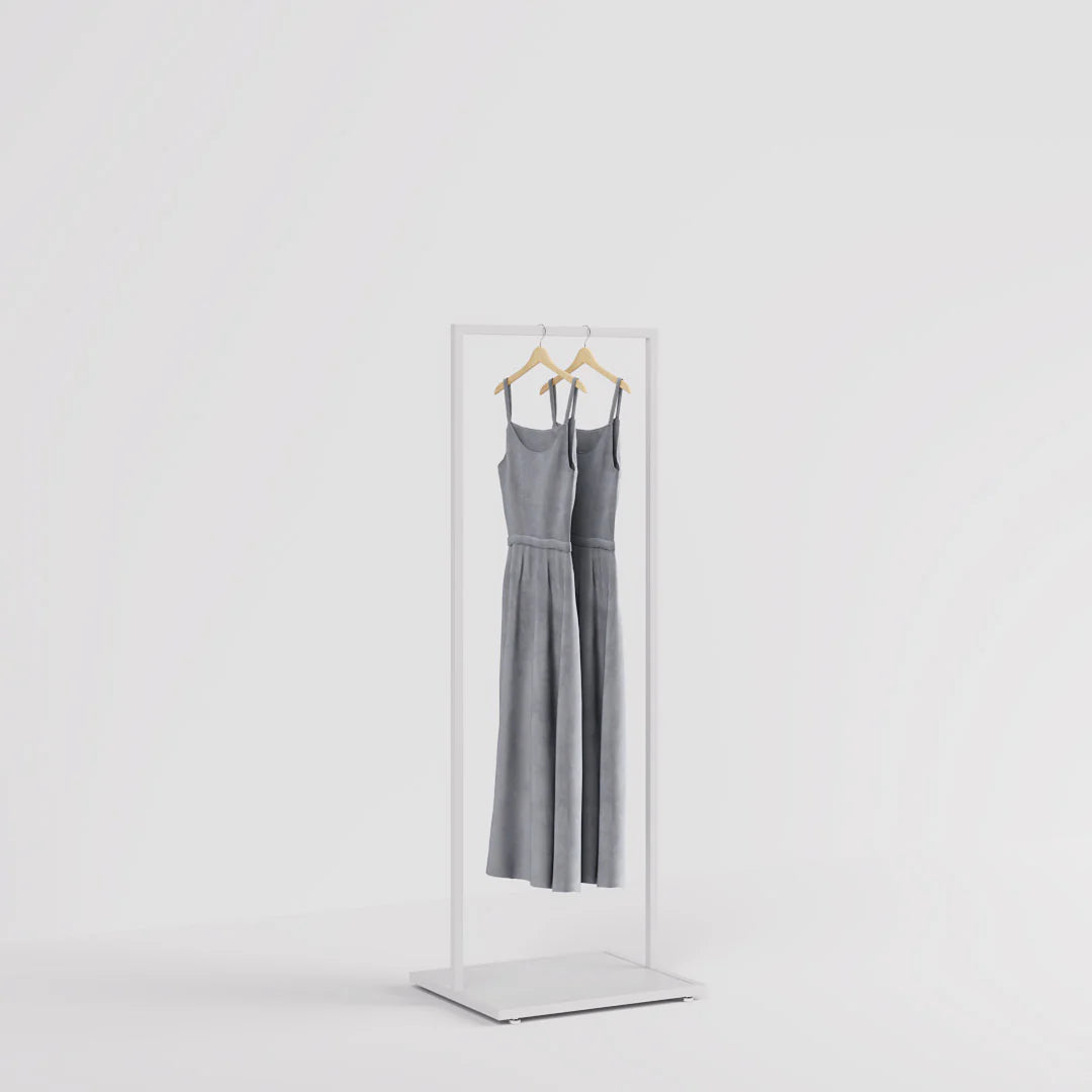 Luxe Freestanding Garment Rack 5ft — Modern Minimalist Clothing Display