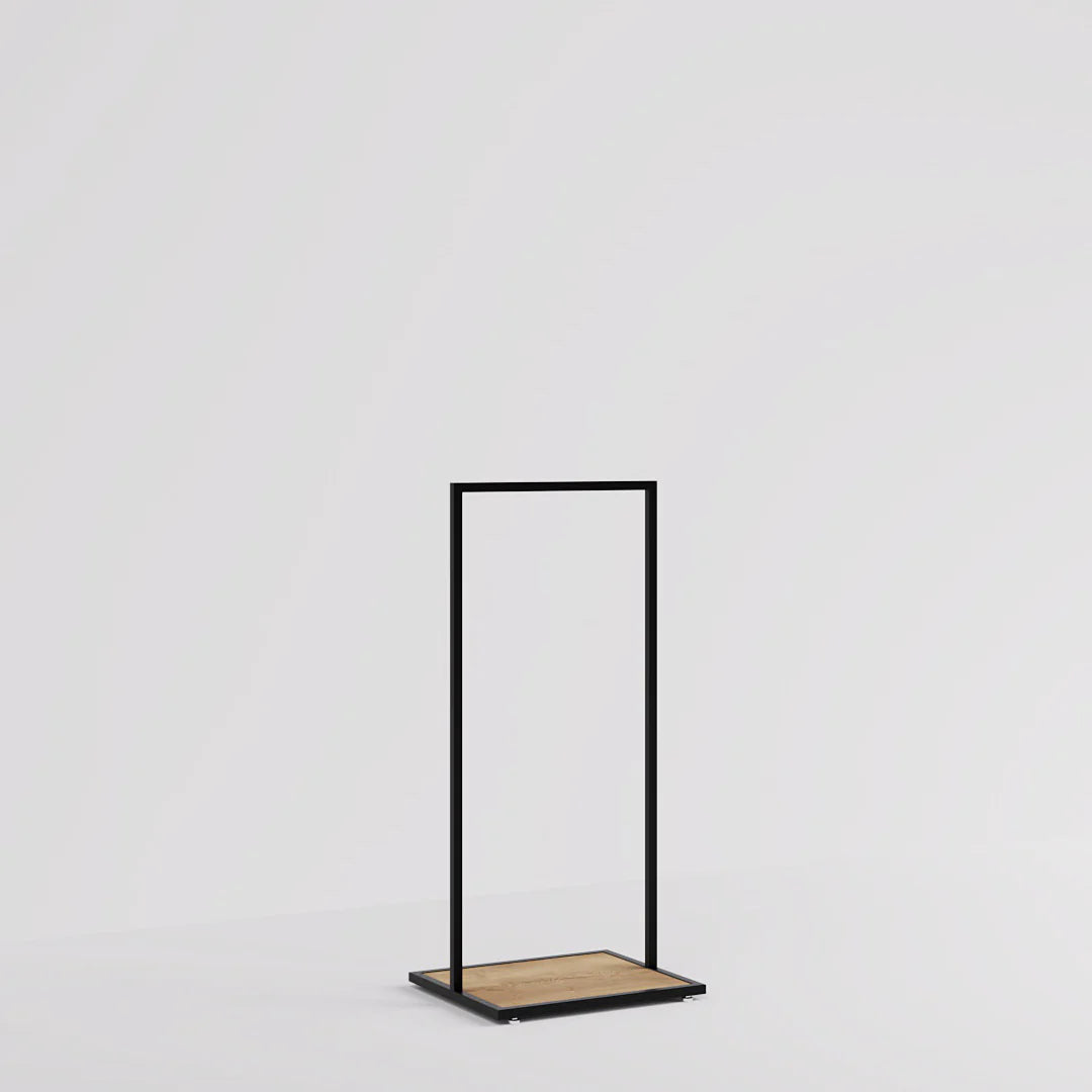 Luxe Freestanding Garment Rack 5ft — Modern Minimalist Clothing Display