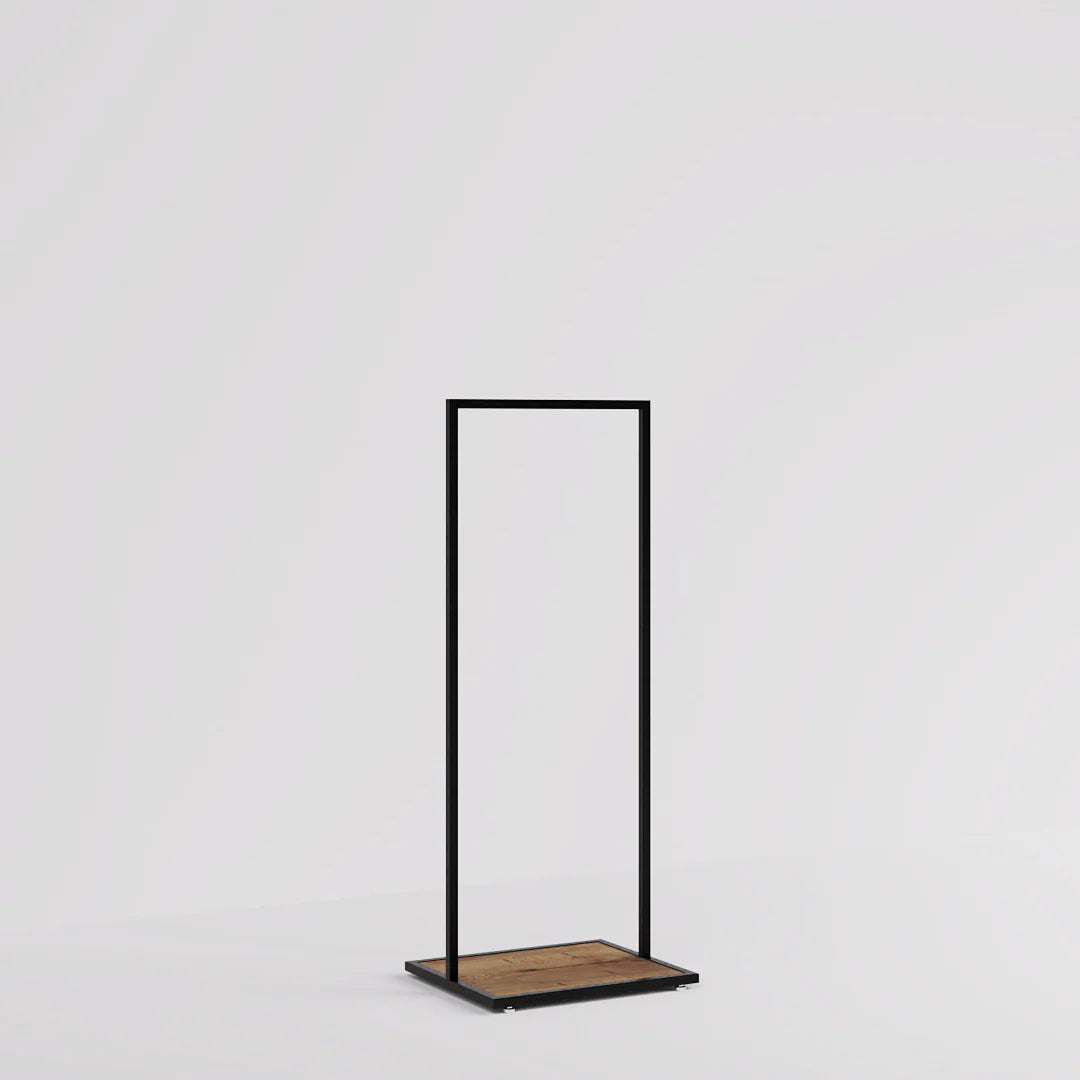 Luxe Freestanding Garment Rack 5ft — Modern Minimalist Clothing Display