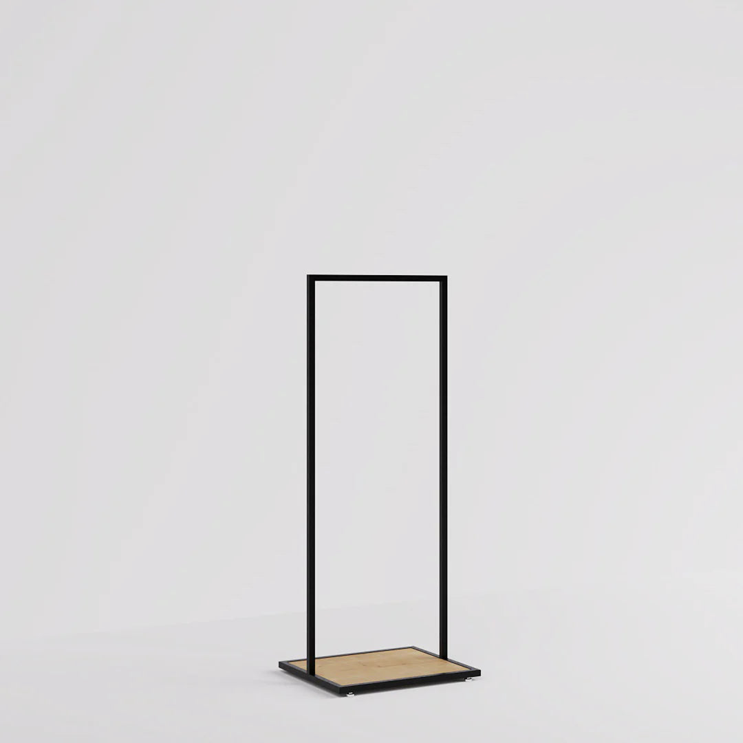 Luxe Freestanding Garment Rack 5ft — Modern Minimalist Clothing Display