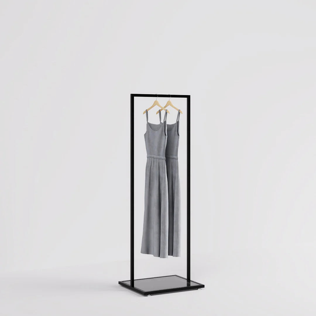 Luxe Freestanding Garment Rack 5ft — Modern Minimalist Clothing Display