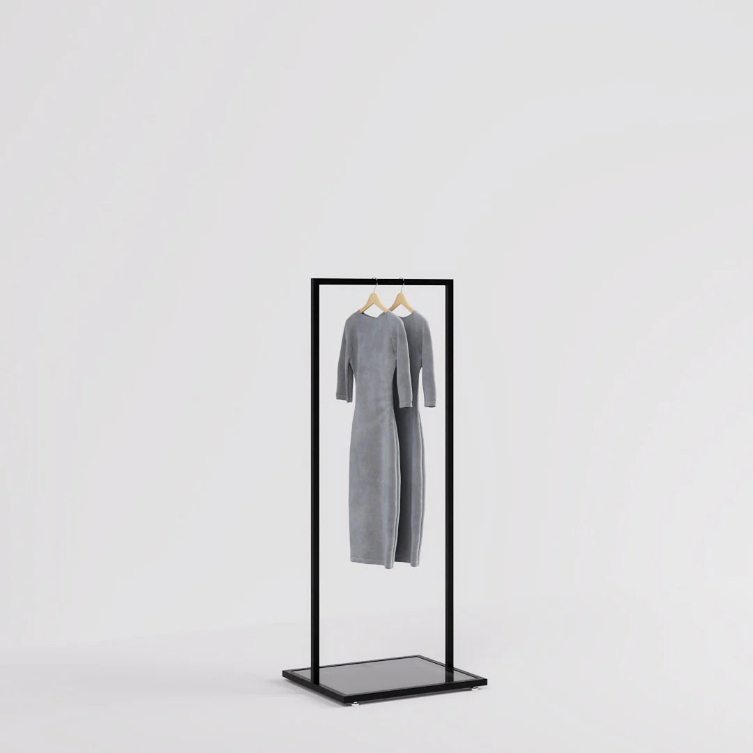 Luxe Freestanding Garment Rack 5ft — Modern Minimalist Clothing Display