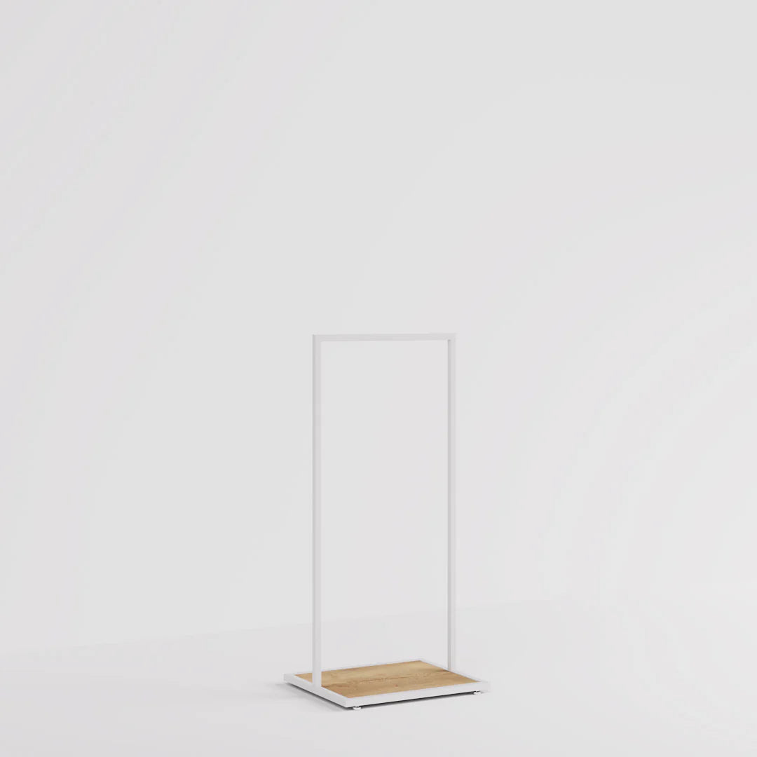 Luxe Freestanding Garment Rack 5ft — Modern Minimalist Clothing Display
