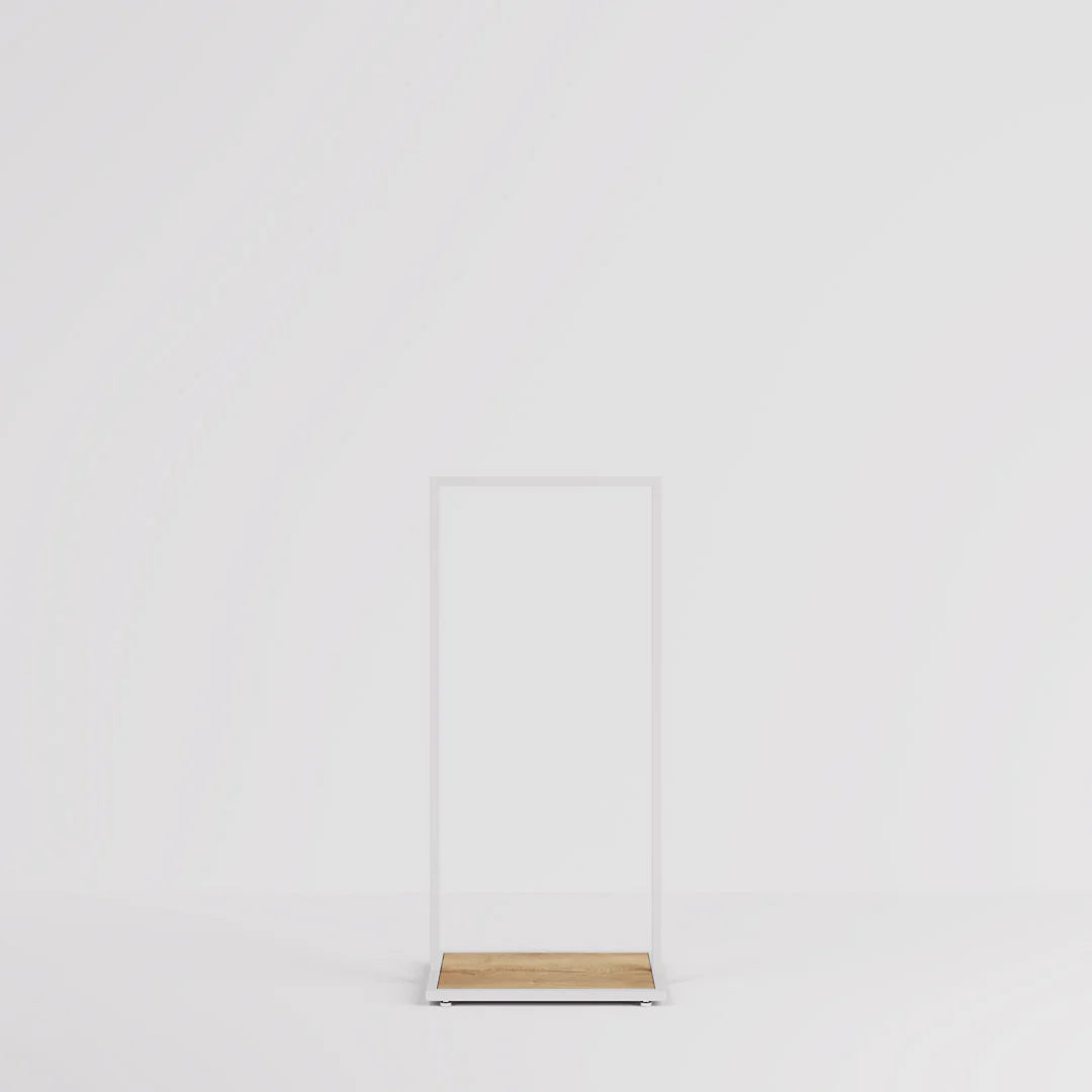 Luxe Freestanding Garment Rack 5ft — Modern Minimalist Clothing Display