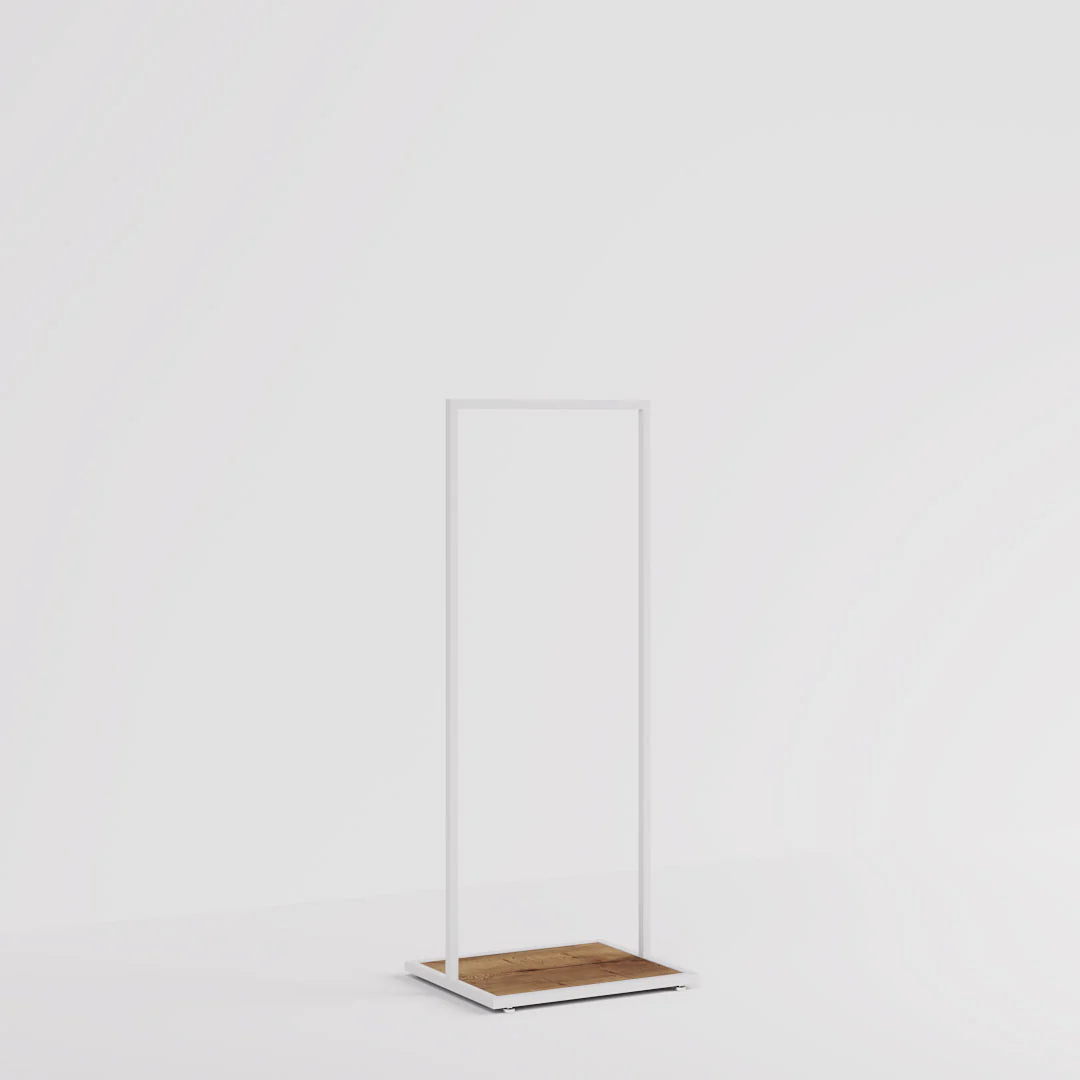 Luxe Freestanding Garment Rack 5ft — Modern Minimalist Clothing Display