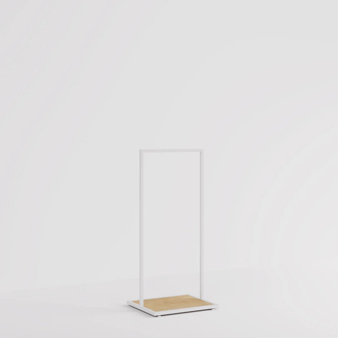 Luxe Freestanding Garment Rack 5ft — Modern Minimalist Clothing Display