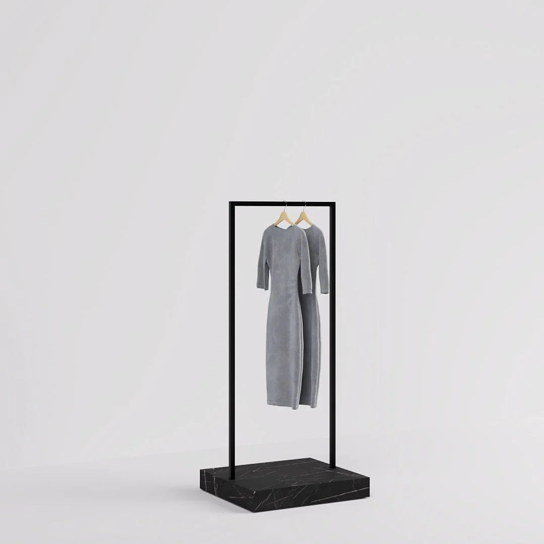 Luxe Freestanding Garment Rack 6ft — Modern Minimalist Clothing Display