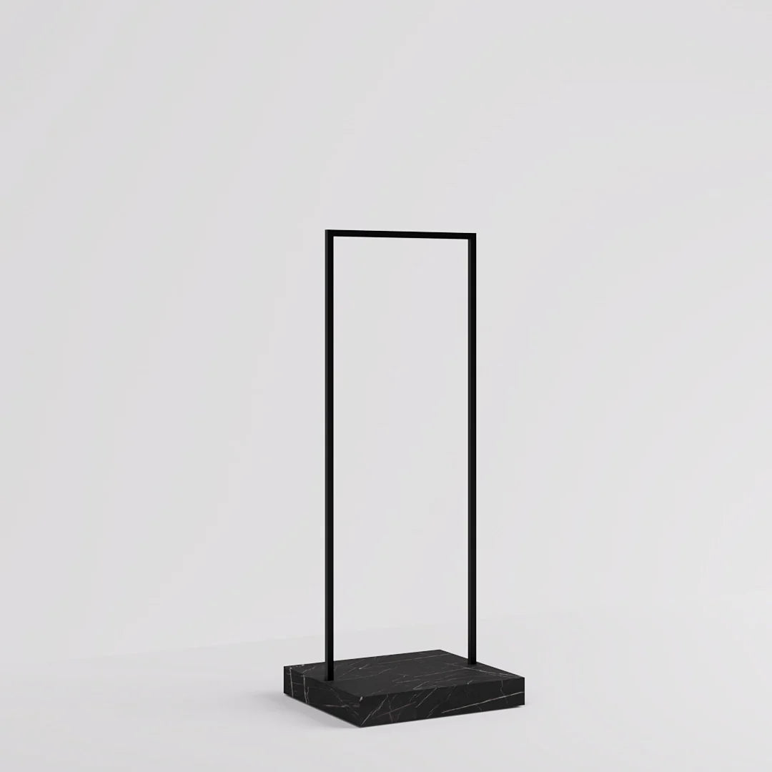 Luxe Freestanding Garment Rack 6ft — Modern Minimalist Clothing Display