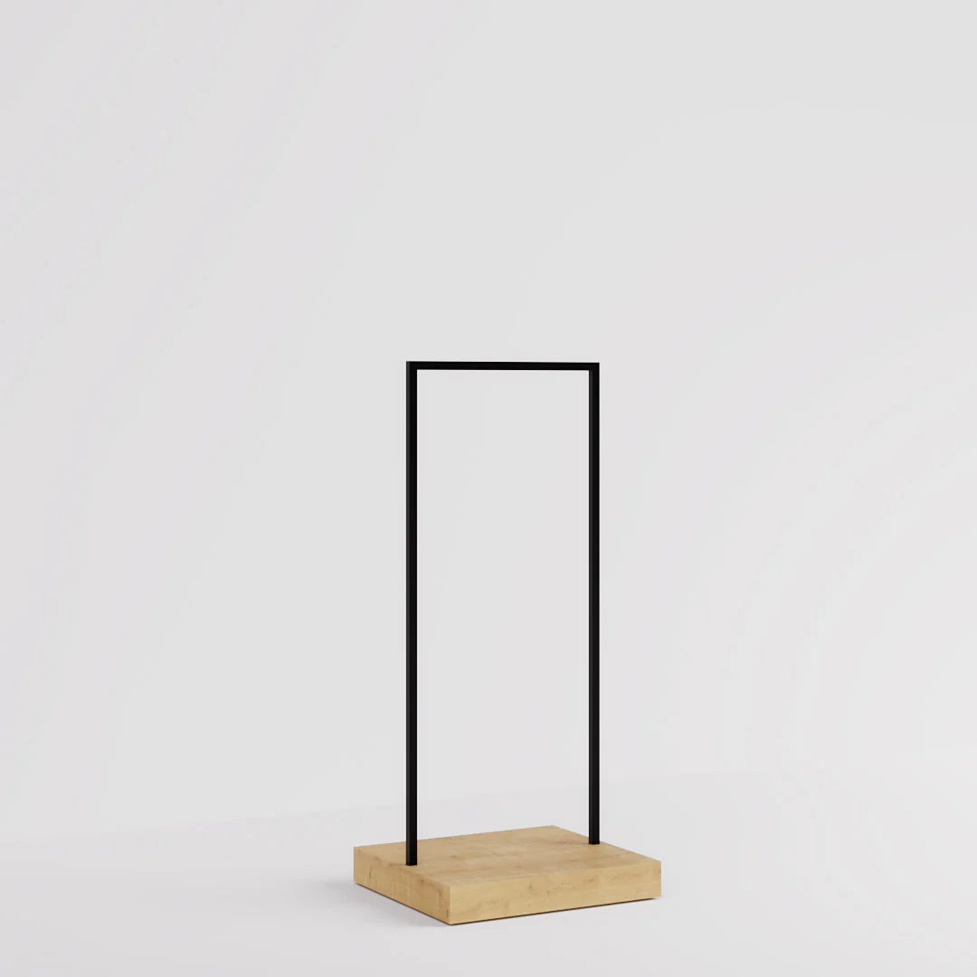 Luxe Freestanding Garment Rack 6ft — Modern Minimalist Clothing Display