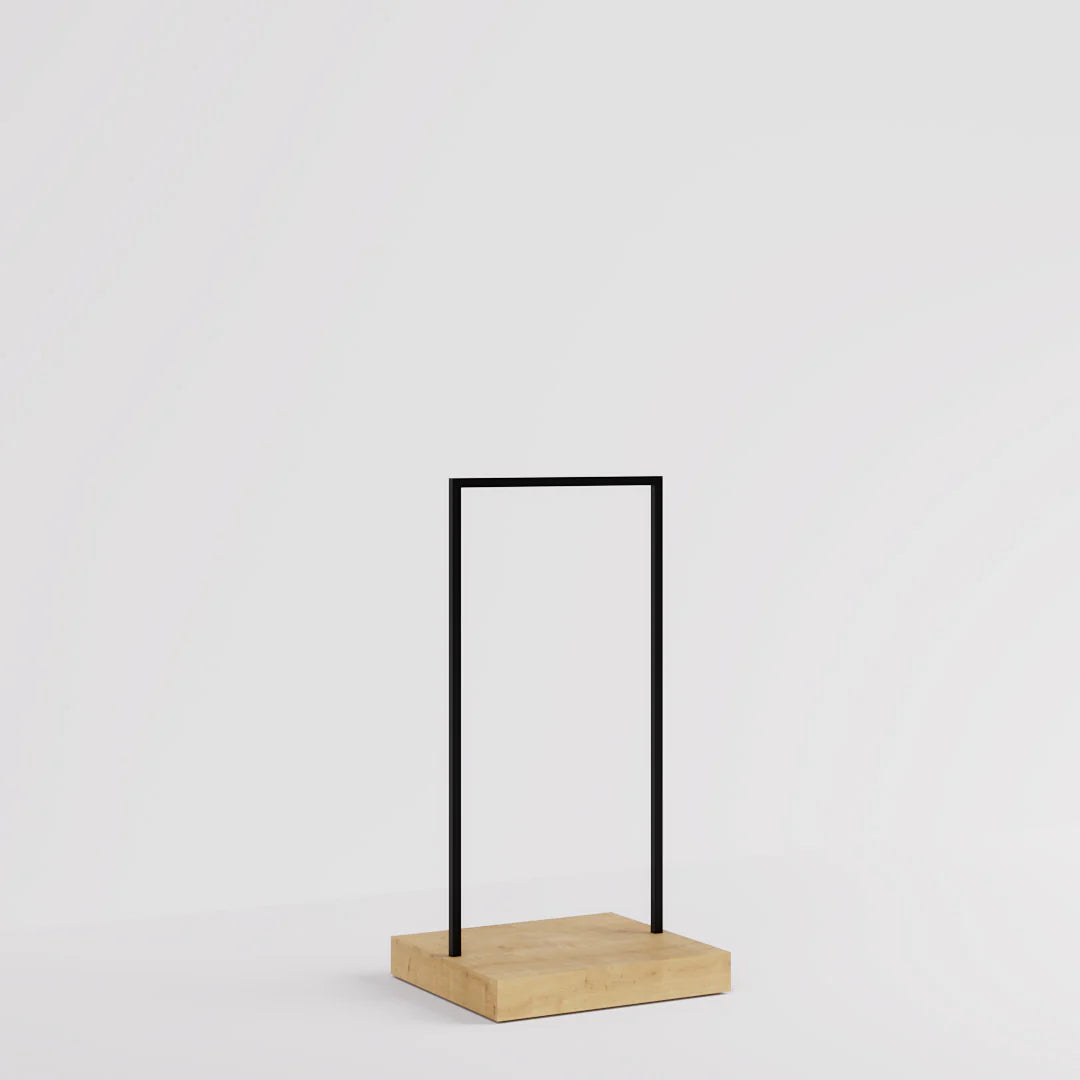 Luxe Freestanding Garment Rack 6ft — Modern Minimalist Clothing Display
