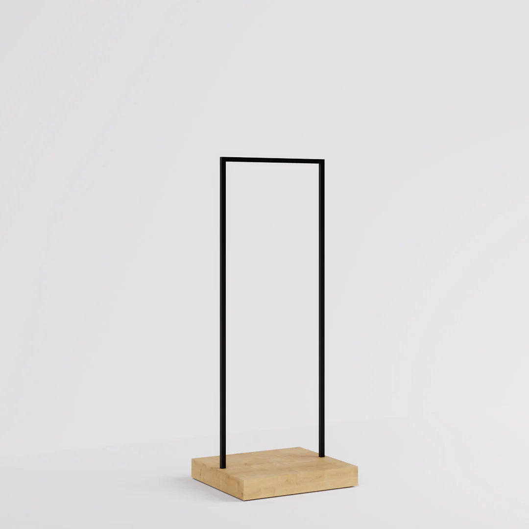 Luxe Freestanding Garment Rack 6ft — Modern Minimalist Clothing Display