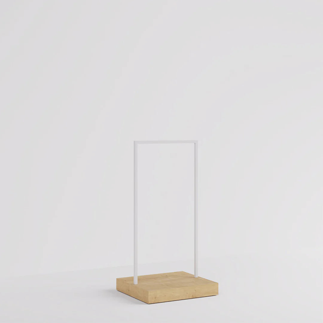Luxe Freestanding Garment Rack 6ft — Modern Minimalist Clothing Display