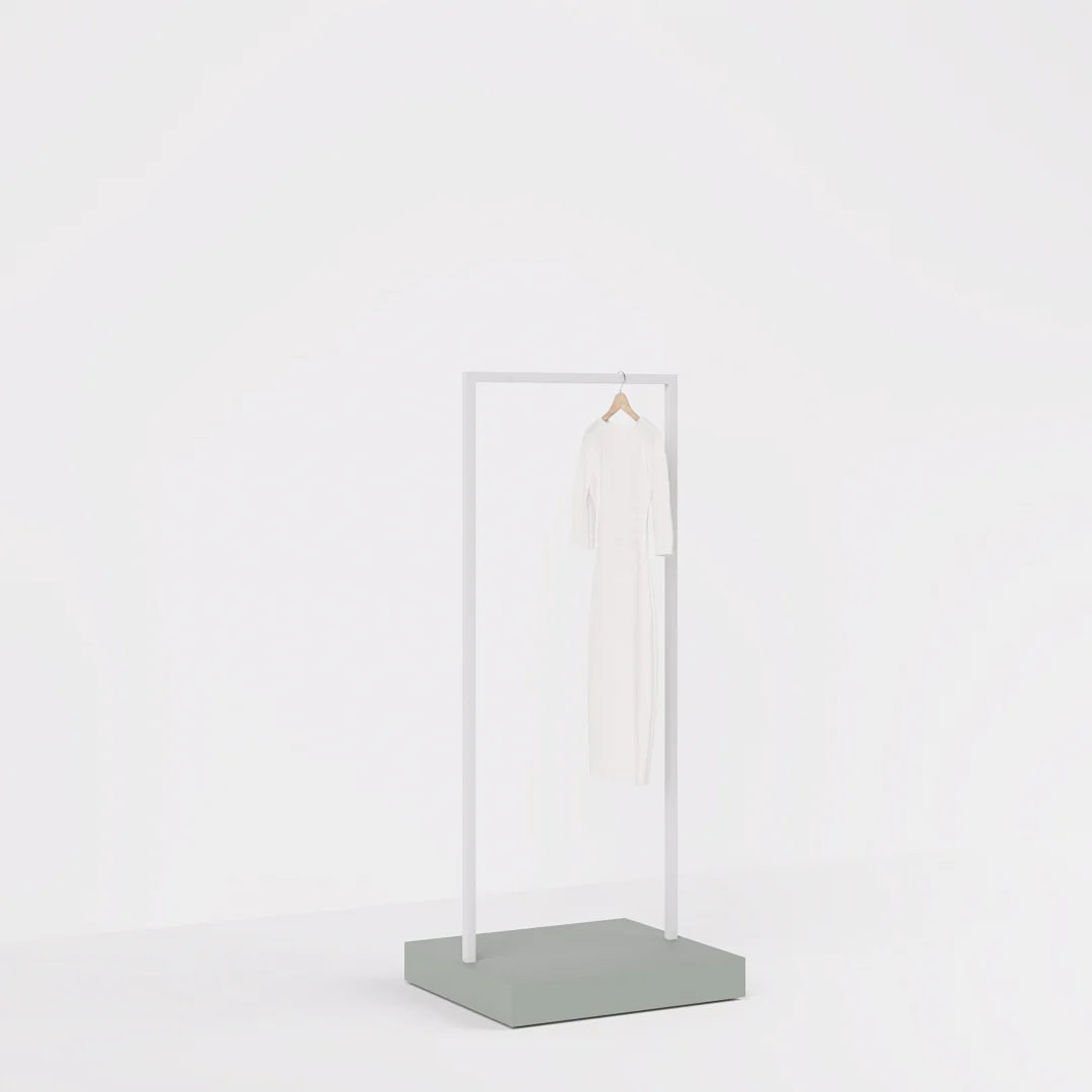 Luxe Freestanding Garment Rack 6ft — Modern Minimalist Clothing Display