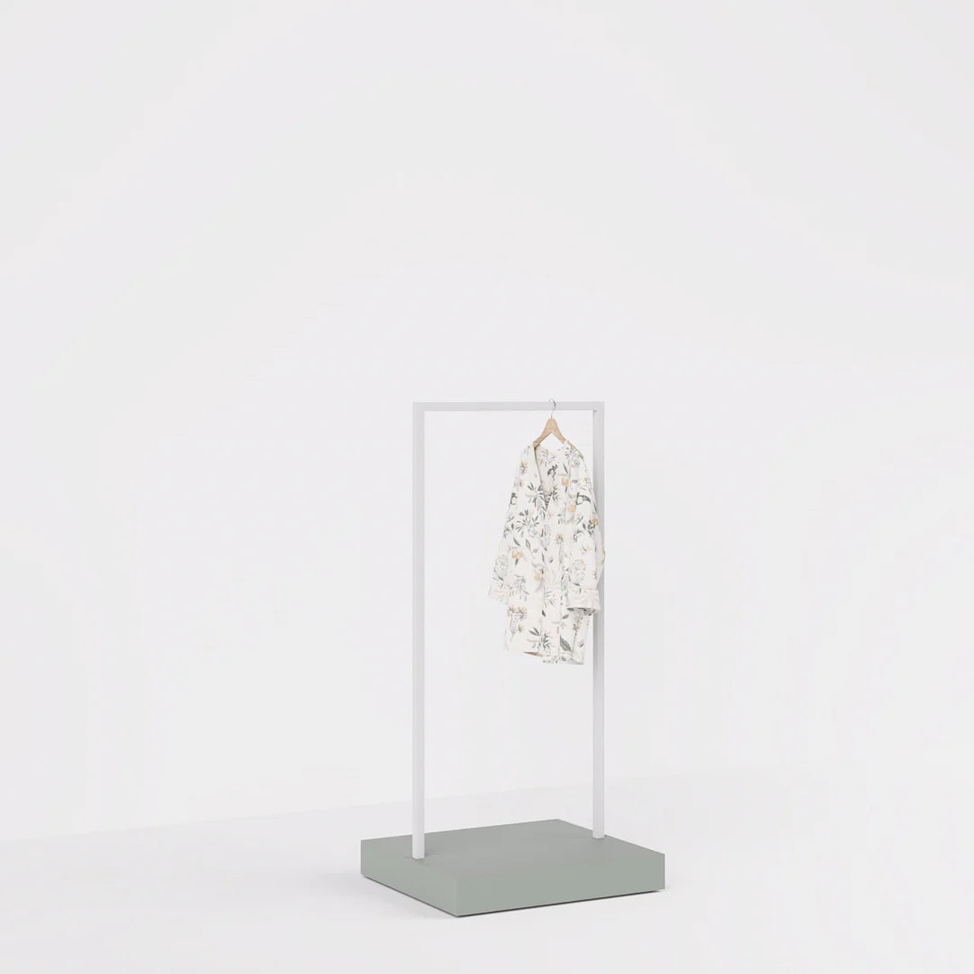 Luxe Freestanding Garment Rack 6ft — Modern Minimalist Clothing Display