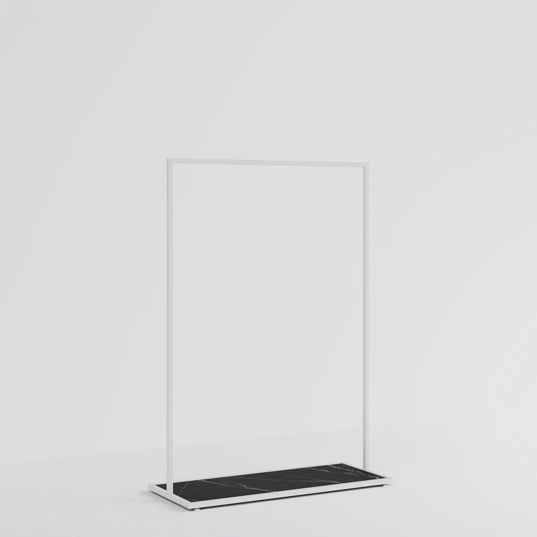 Luxe Freestanding Garment Rack 10ft — Modern Minimalist Clothing Display