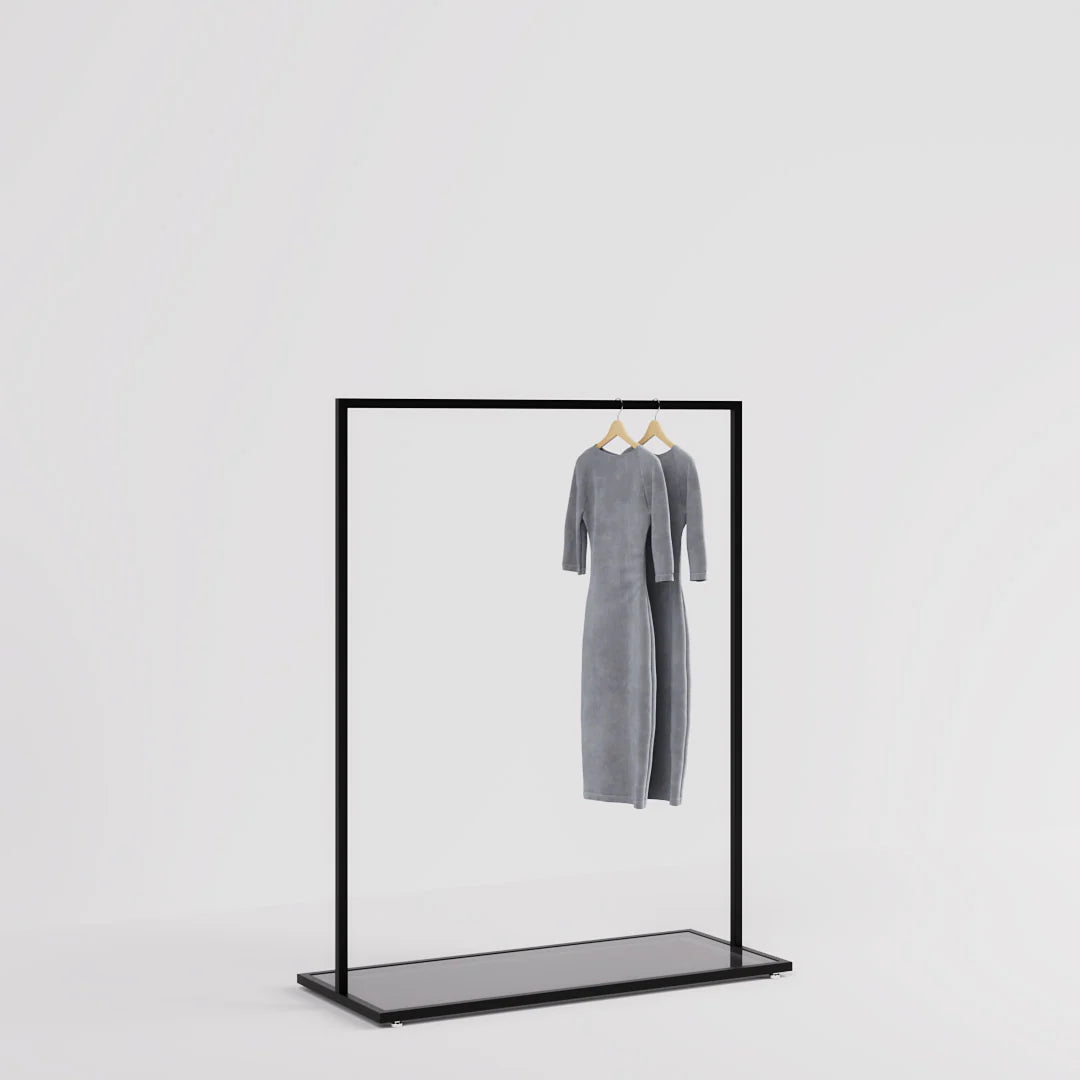 Luxe Freestanding Garment Rack 10ft — Modern Minimalist Clothing Display