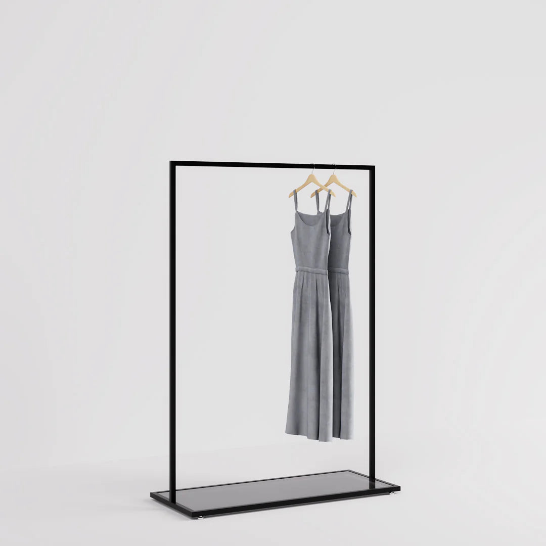 Luxe Freestanding Garment Rack 10ft — Modern Minimalist Clothing Display