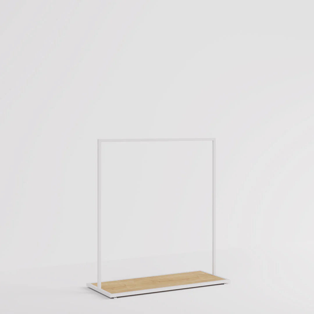 Luxe Freestanding Garment Rack 10ft — Modern Minimalist Clothing Display