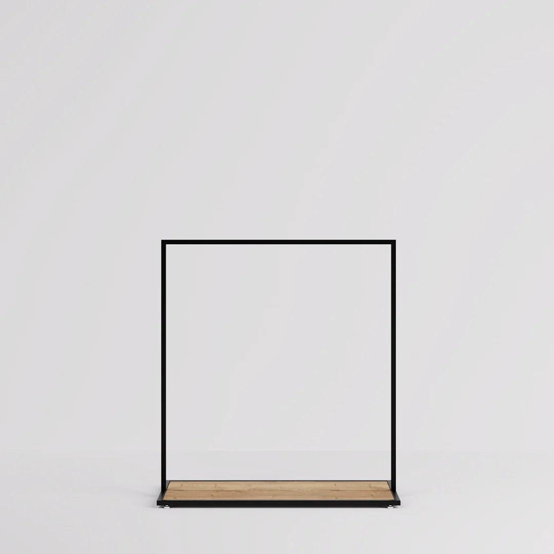 Luxe Freestanding Garment Rack 10ft — Modern Minimalist Clothing Display