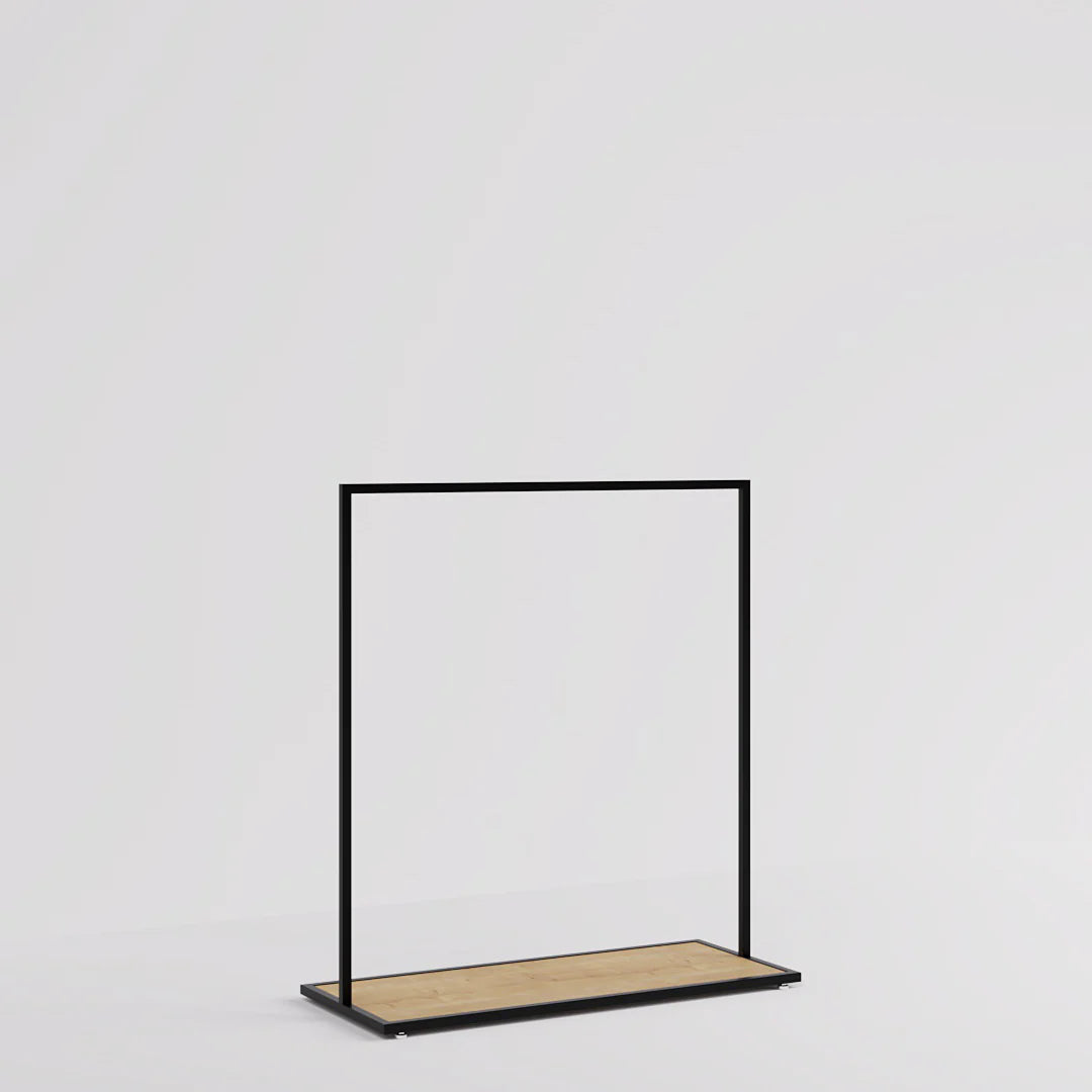 Luxe Freestanding Garment Rack 10ft — Modern Minimalist Clothing Display