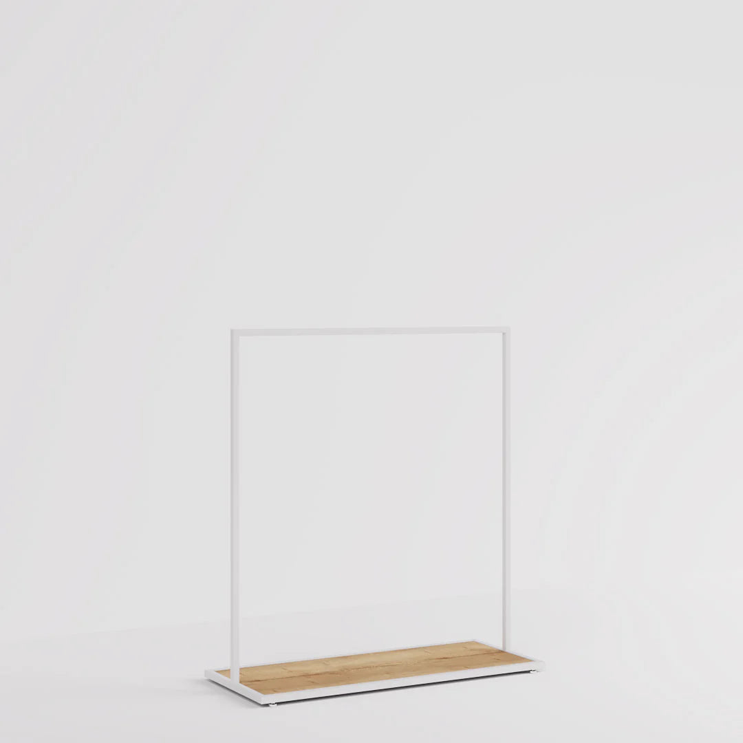 Luxe Freestanding Garment Rack 10ft — Modern Minimalist Clothing Display