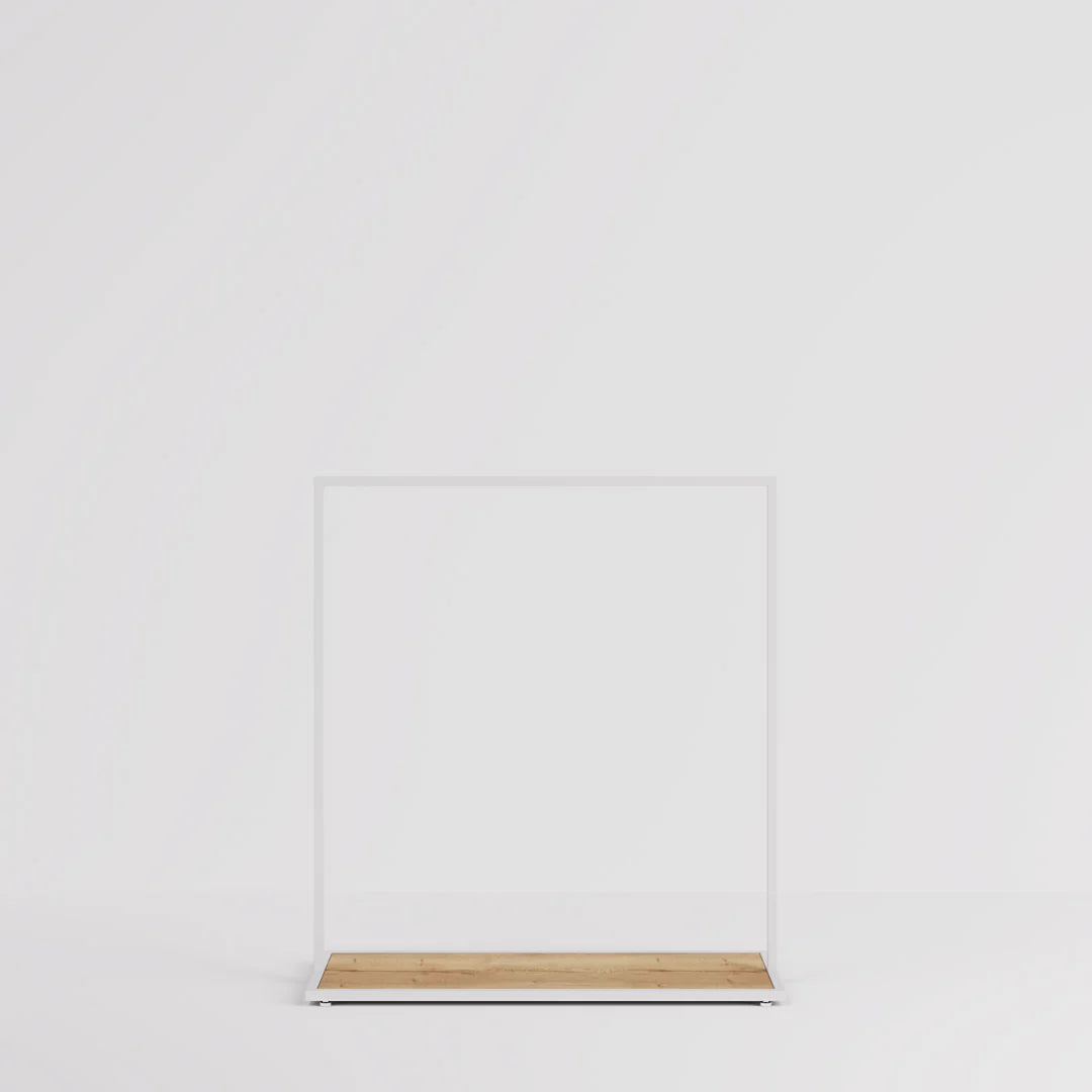 Luxe Freestanding Garment Rack 10ft — Modern Minimalist Clothing Display