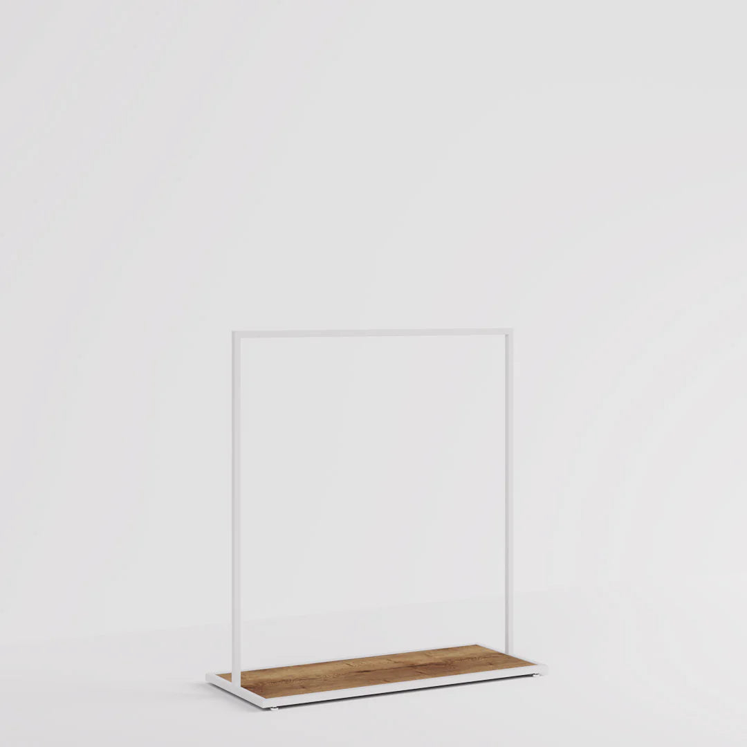 Luxe Freestanding Garment Rack 10ft — Modern Minimalist Clothing Display