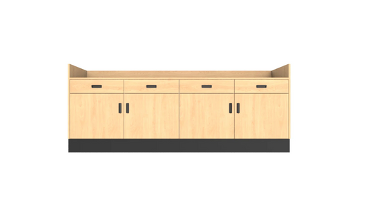 CHECKOUT -Deluxe Point of Sale Counter — 8ft Recessed Top Retail Checkout Counter