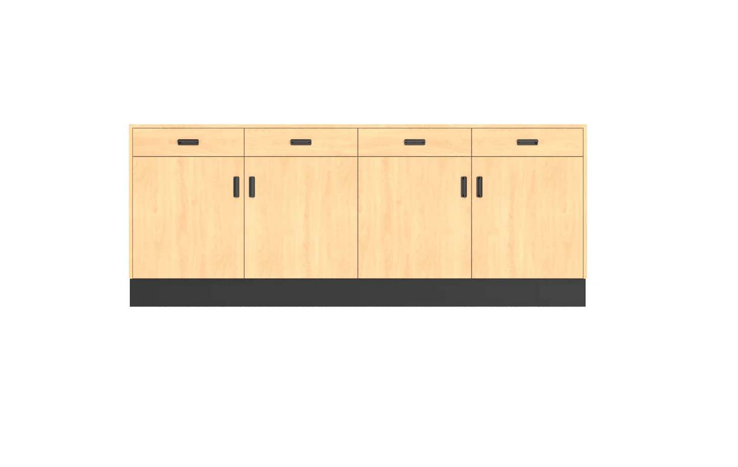 CHECKOUT -Deluxe FLAT TOP Point of Sale Counter — 8ft Modern Retail Checkout Counter