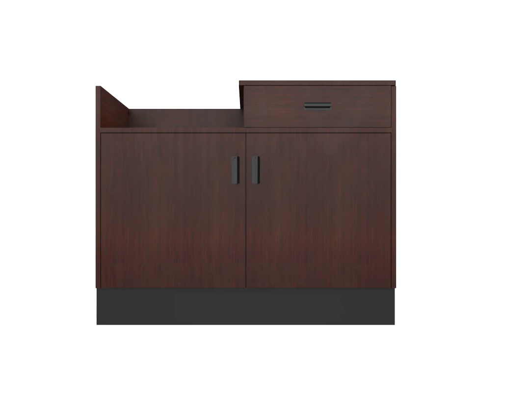 CHECKOUT - Deluxe Sales Counter w/ Register Bay 4FT