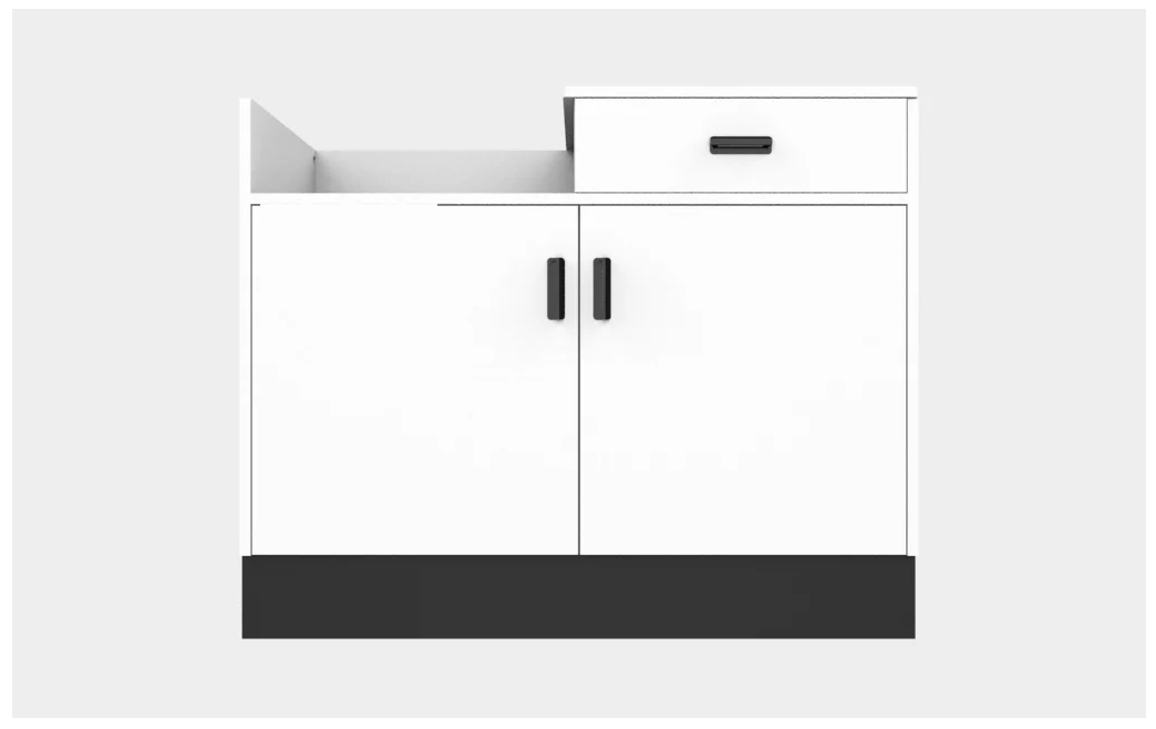 CHECKOUT - Deluxe Sales Counter w/ Register Bay 4FT