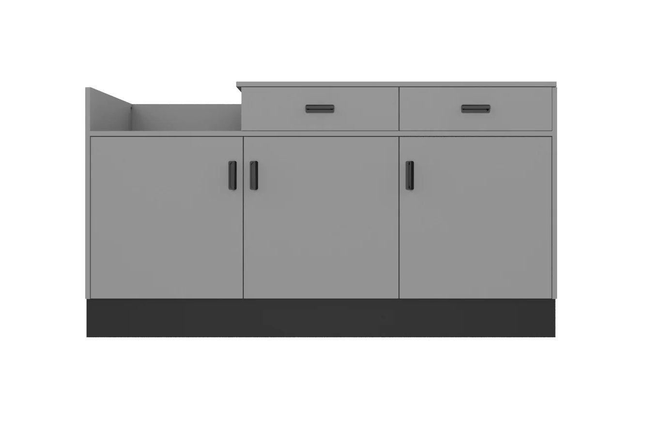 CHECKOUT - Deluxe Sales Counter w/ Register Bay 6FT