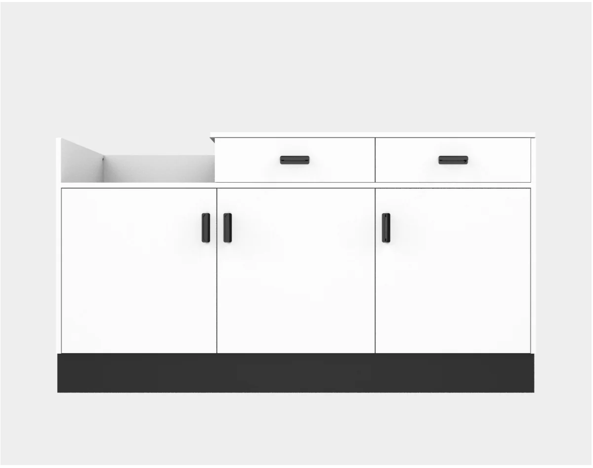 CHECKOUT - Deluxe Sales Counter w/ Register Bay 6FT