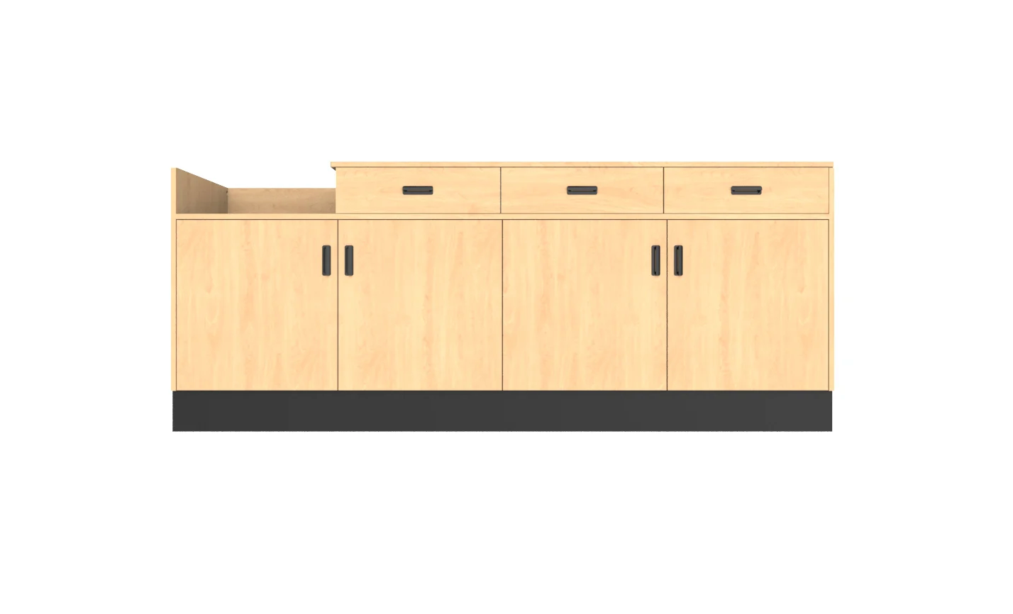 CHECKOUT - Deluxe Sales Counter w/ Register Bay 8FT