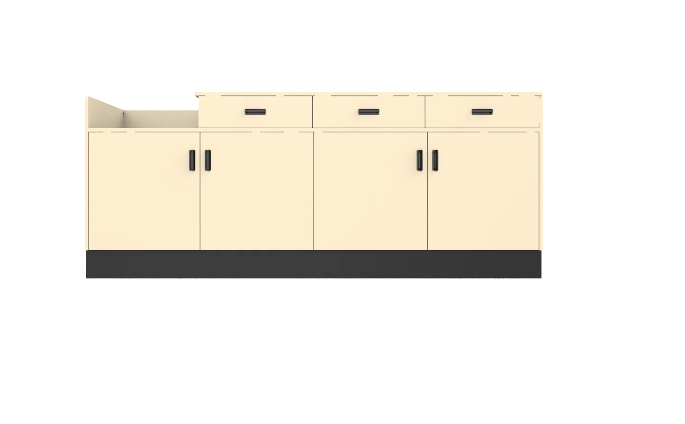 CHECKOUT - Deluxe Sales Counter w/ Register Bay 8FT