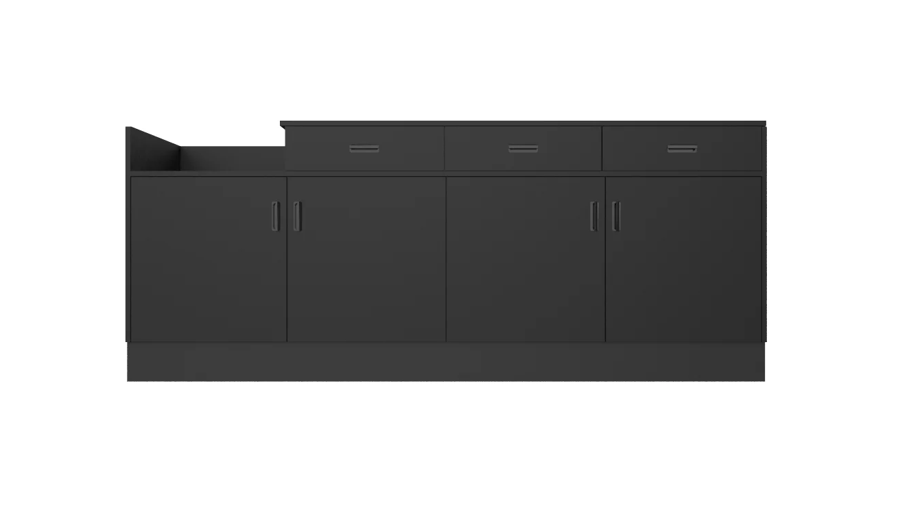 CHECKOUT - Deluxe Sales Counter w/ Register Bay 8FT