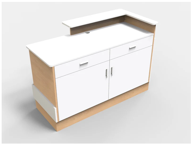 CHECKOUT - Sales Counter w/ Angled Back 6FT