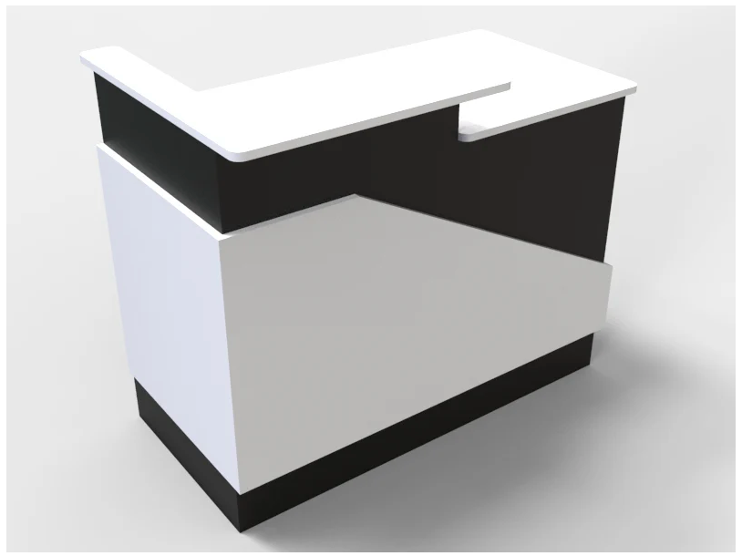 CHECKOUT - Sales Counter w/ Angled Back 6FT