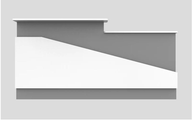 CHECKOUT - Sales Counter w/ Angled Back 6FT