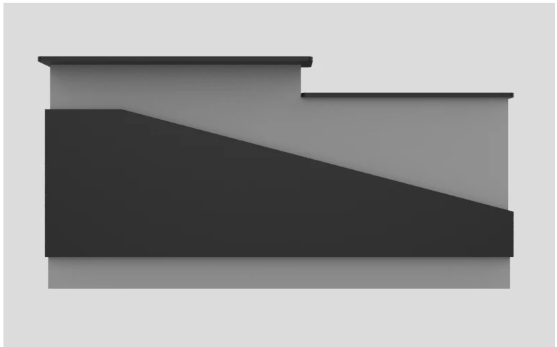 CHECKOUT - Sales Counter w/ Angled Back 6FT