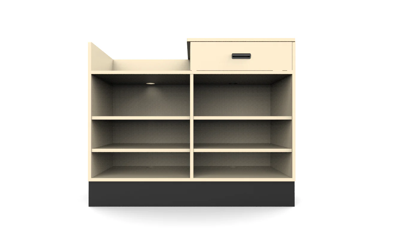 CHECKOUT -  Register Bay Point of Sale Counter — 4ft Retail Checkout Counter